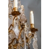 Petit lustre en cristal et bronze, Époque Restauration, 1840-1850 | Biron Petit lustre en cristal et bronze, Époque Restauration, 1840-1850
