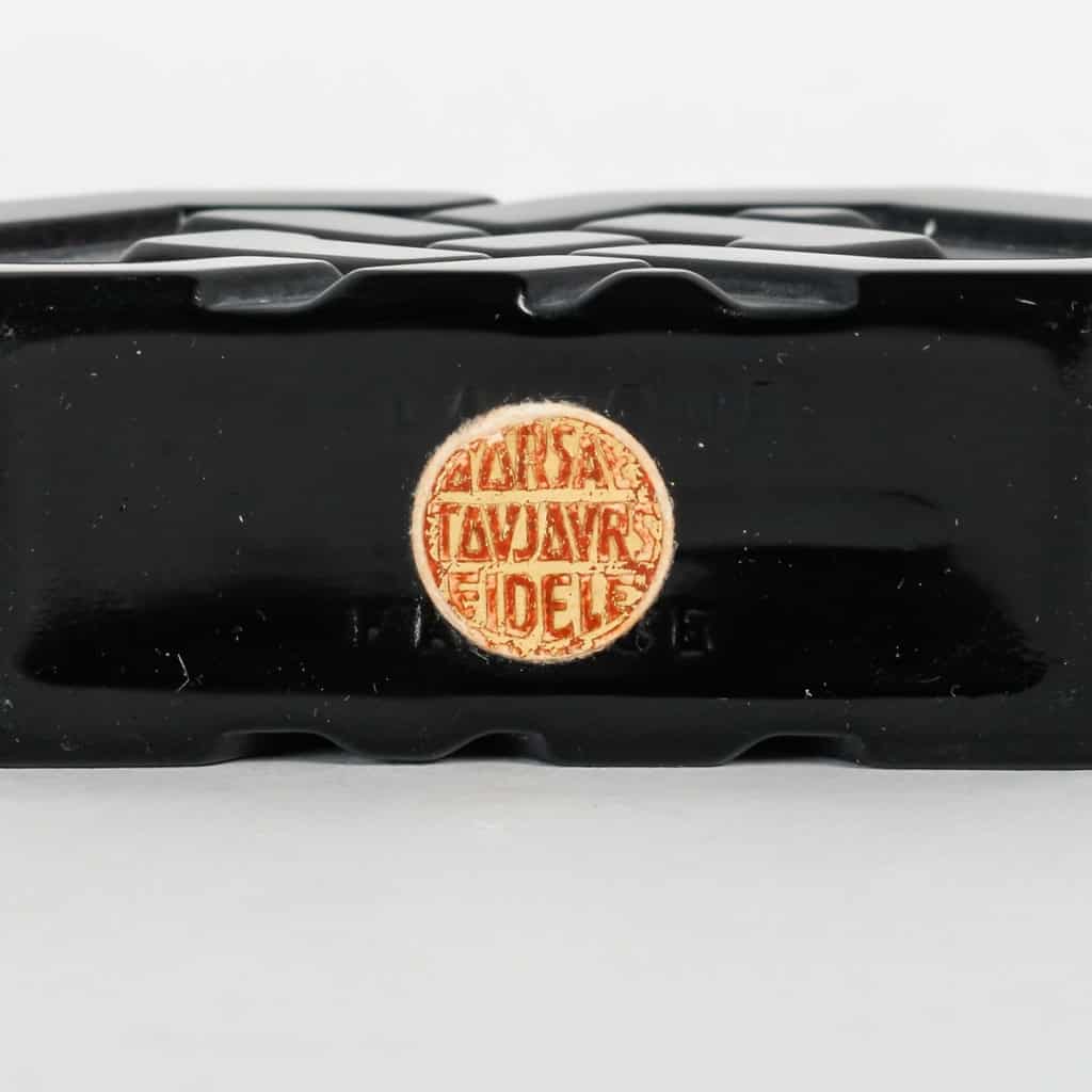 Flacon « Dandy » verre noir de René LALIQUE pour D’Orsay | Biron Flacon « Dandy » verre noir de René LALIQUE pour D'Orsay