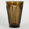 Vase « Gobelet Six Figurines » verre topaze fumé de René LALIQUE | Biron Vase "Gobelet Six Figurines" verre topaze fumé de René LALIQUE