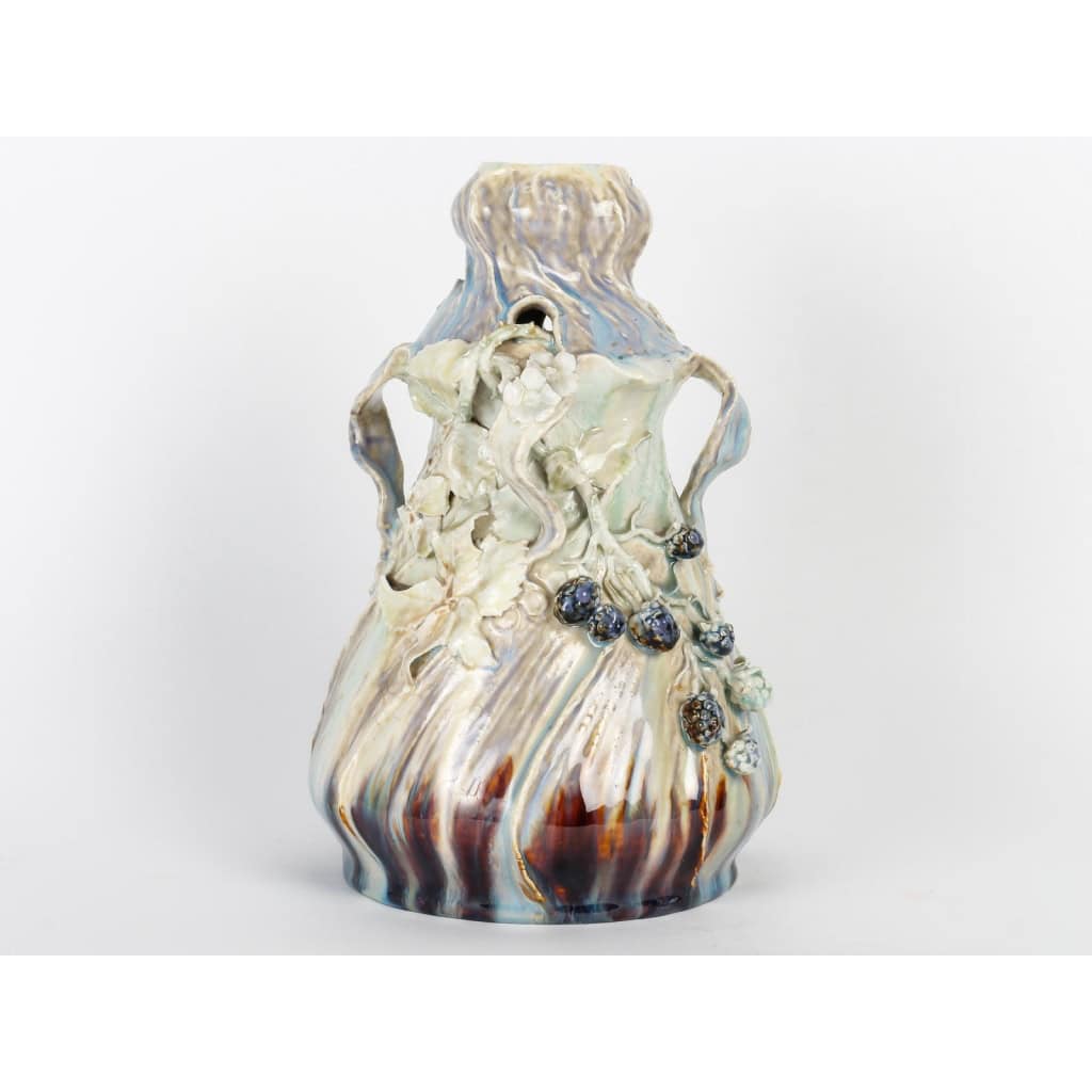vase art nouveau Leplitz Facschule | Biron vase art nouveau Leplitz Facschule