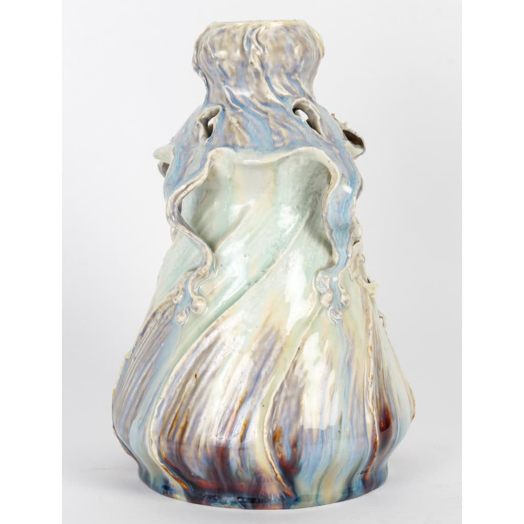 vase art nouveau Leplitz Facschule | Biron vase art nouveau Leplitz Facschule