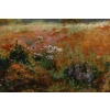Huile sur toile, Paysage de verdure et fleurs, signeé et datée, Maurice Lessertieux, 1898 | Biron Huile sur toile, Paysage de verdure et fleurs, signeé et datée, Maurice Lessertieux, 1898