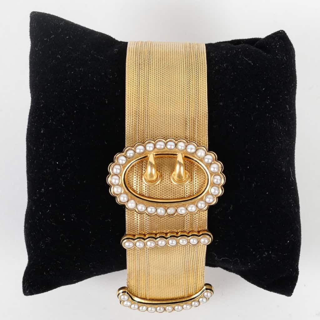 Bracelet ceinture en or 18k, Circa 1850 | Biron Bracelet ceinture en or 18k, Circa 1850