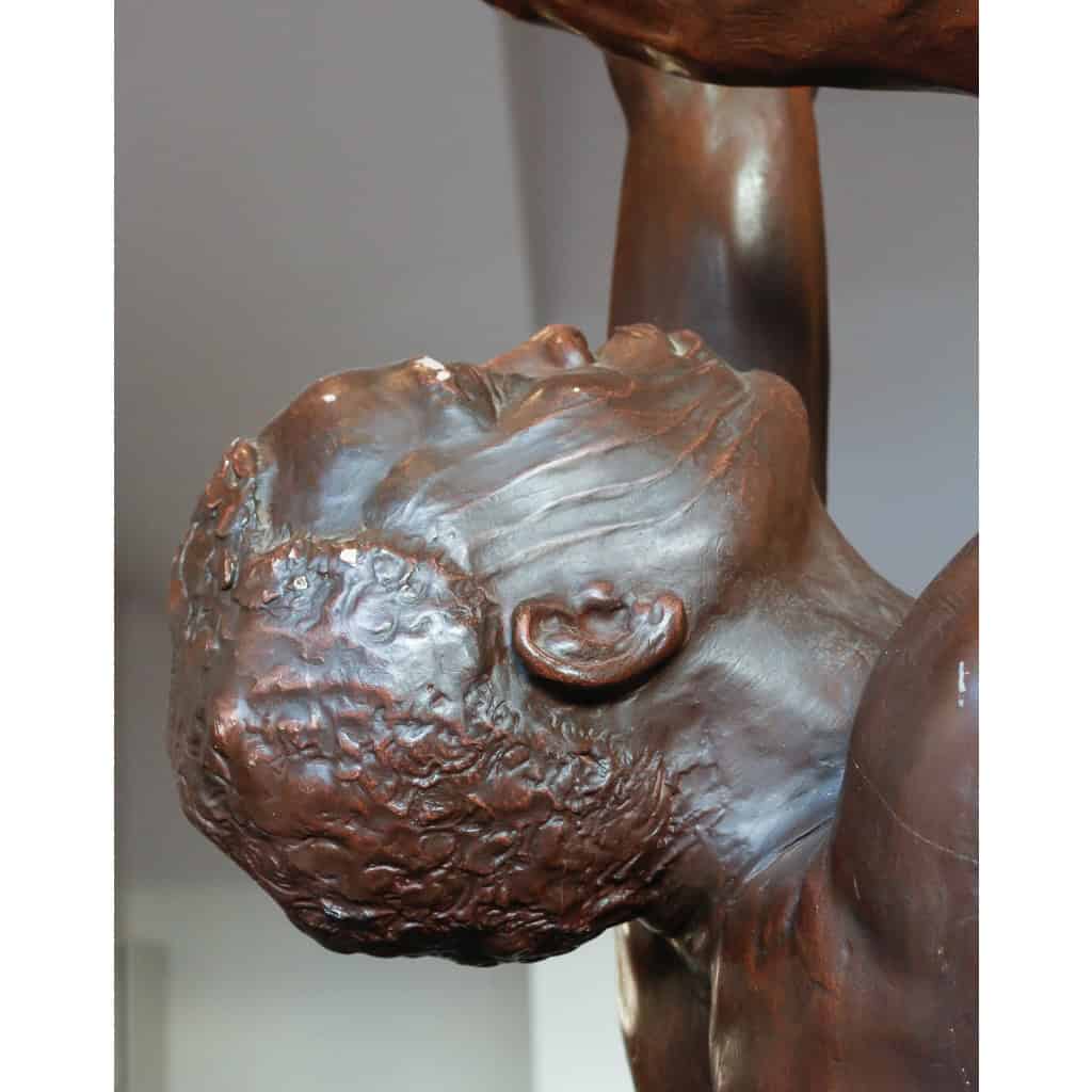 Le Chasseur de Haute Volta, tireur à l’arc, d’après le modèle de Jean-Marie Camus, XIXème siècle | Biron Le Chasseur de Haute Volta, tireur à l'arc, d'après le modèle de Jean-Marie Camus, XIXème siècle