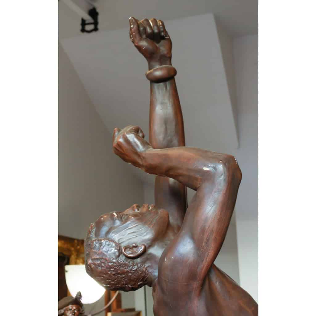 Le Chasseur de Haute Volta, tireur à l’arc, d’après le modèle de Jean-Marie Camus, XIXème siècle | Biron Le Chasseur de Haute Volta, tireur à l'arc, d'après le modèle de Jean-Marie Camus, XIXème siècle
