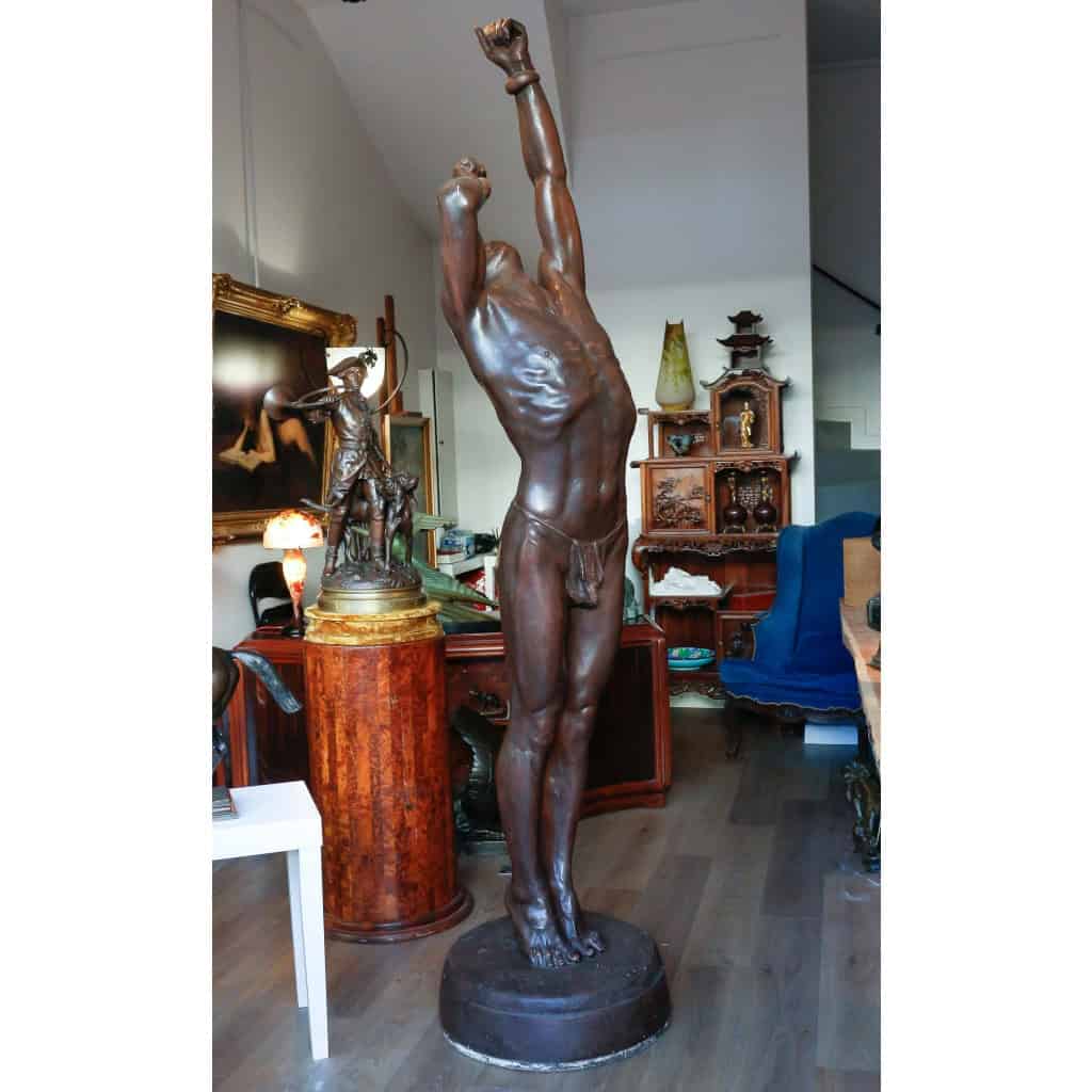 Le Chasseur de Haute Volta, tireur à l’arc, d’après le modèle de Jean-Marie Camus, XIXème siècle | Biron Le Chasseur de Haute Volta, tireur à l'arc, d'après le modèle de Jean-Marie Camus, XIXème siècle