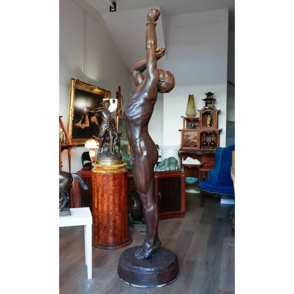 Le Chasseur de Haute Volta, tireur à l’arc, d’après le modèle de Jean-Marie Camus, XIXème siècle | Biron Le Chasseur de Haute Volta, tireur à l'arc, d'après le modèle de Jean-Marie Camus, XIXème siècle