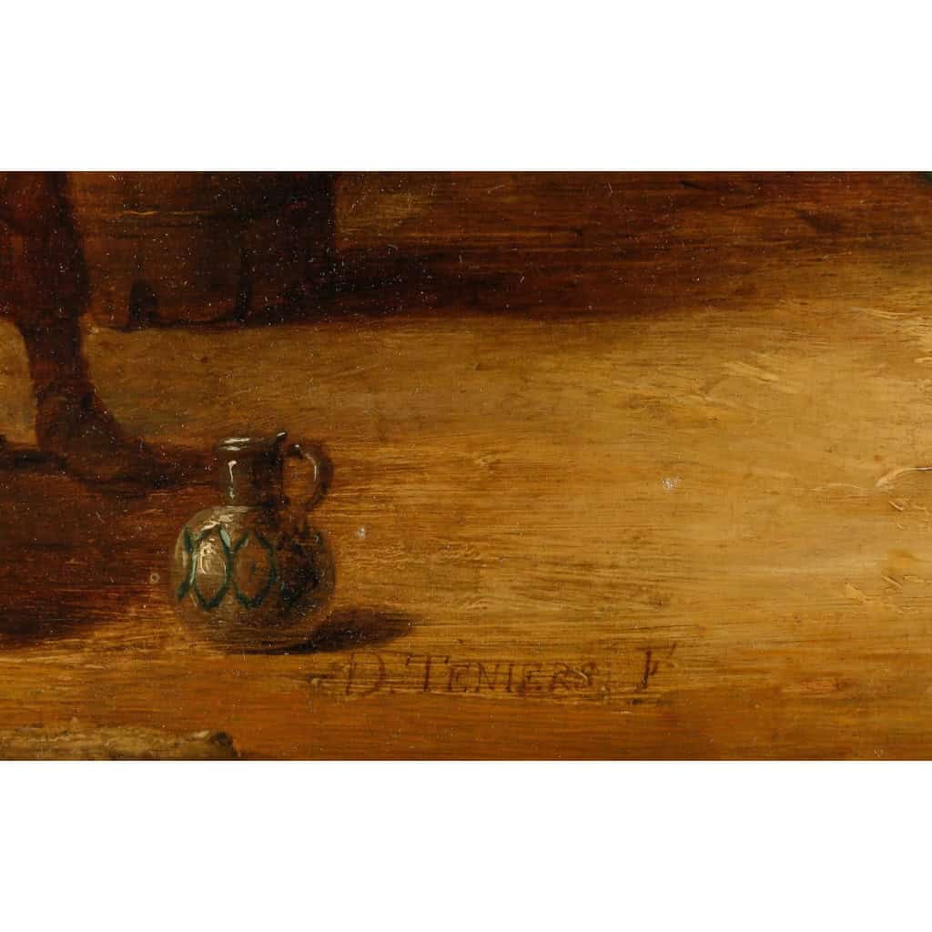 David Teniers le jeune 1610-1690. Couple dansant. | Biron David Teniers le jeune 1610-1690. Couple dansant.
