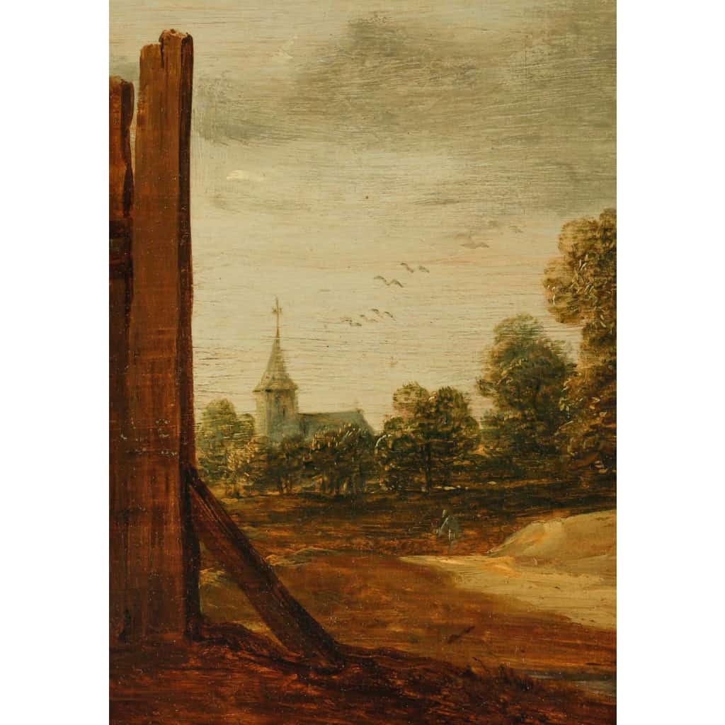 David Teniers le jeune 1610-1690. Couple dansant. | Biron David Teniers le jeune 1610-1690. Couple dansant.