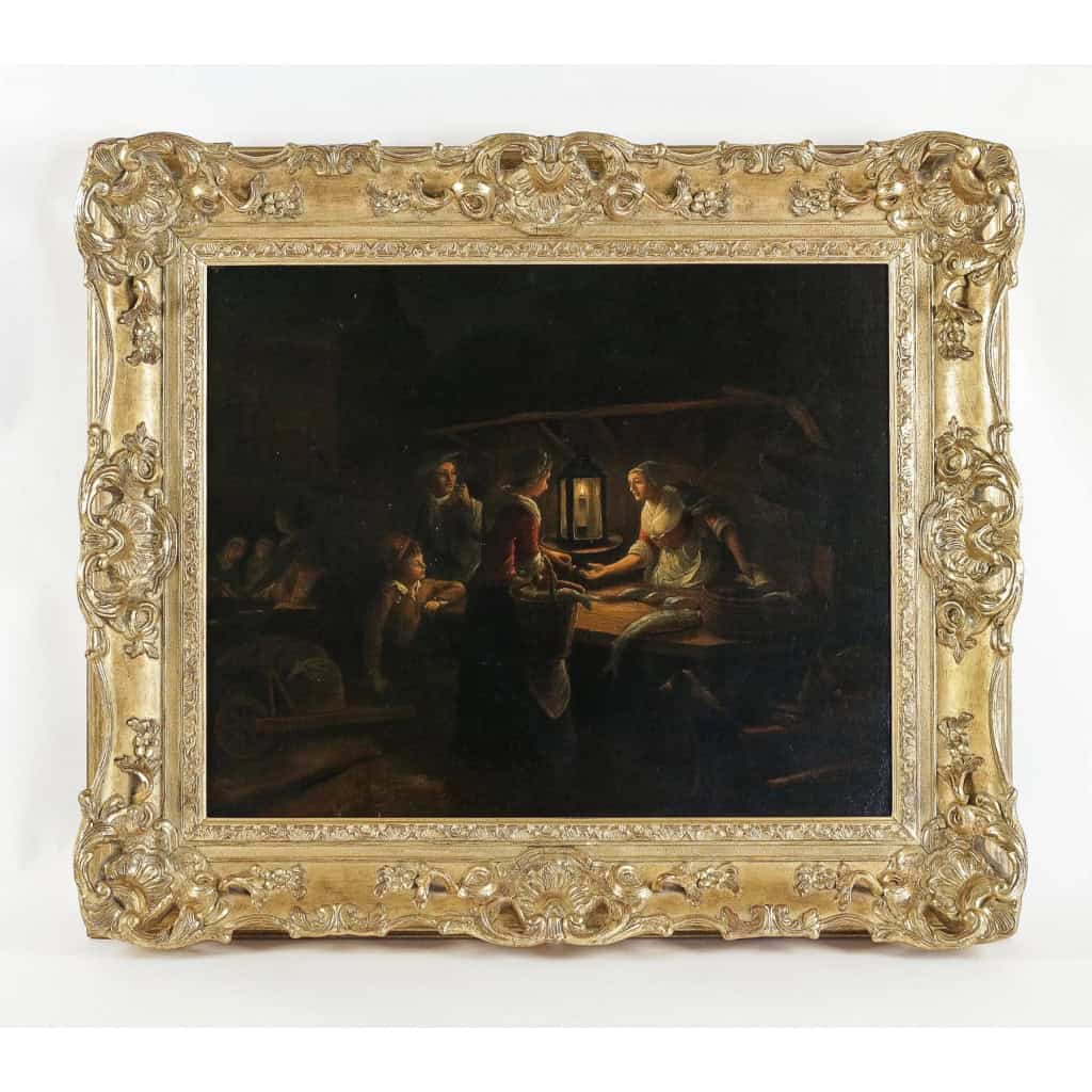 Petrus Van Schendel Le Marché aux poissons à Avond huile sur toile vers 1840-1850 | Biron MLD Antiquités|MLD Antiquités|MLD Antiquités|MLD Antiquités|MLD Antiquités|MLD Antiquités|MLD Antiquités|MLD Antiquités|MLD Antiquités|MLD Antiquités||