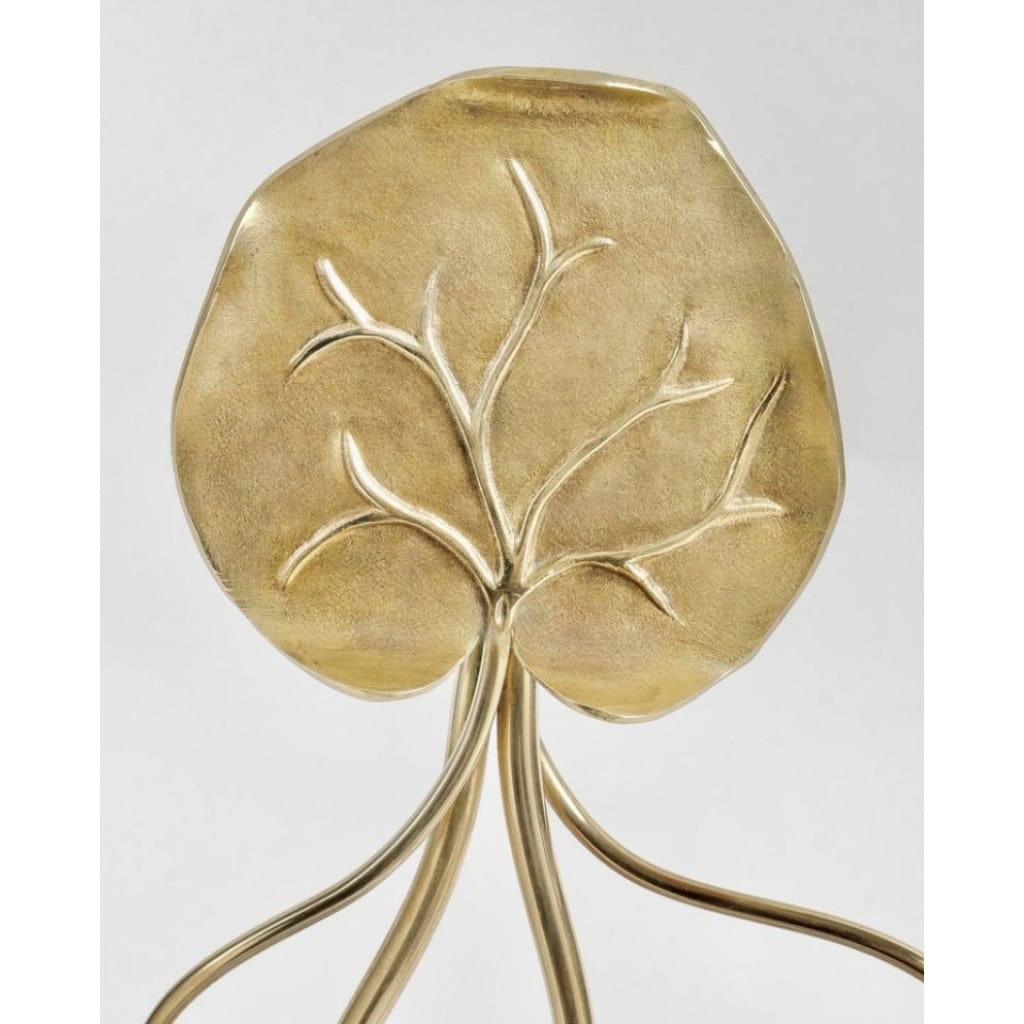 1970 Grande paire d’appliques en bronze à feuillage Maison Roche | Biron 1970 Grande paire d'appliques en bronze à feuillage Maison Roche