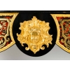 Importante Console en marqueterie dite Boulle et dessus en marbre blanc de Carrare | Biron Importante Console en marqueterie dite Boulle et dessus en marbre blanc de Carrare