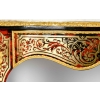 Importante Console en marqueterie dite Boulle et dessus en marbre blanc de Carrare | Biron Importante Console en marqueterie dite Boulle et dessus en marbre blanc de Carrare