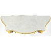 Importante Console en marqueterie dite Boulle et dessus en marbre blanc de Carrare | Biron Importante Console en marqueterie dite Boulle et dessus en marbre blanc de Carrare