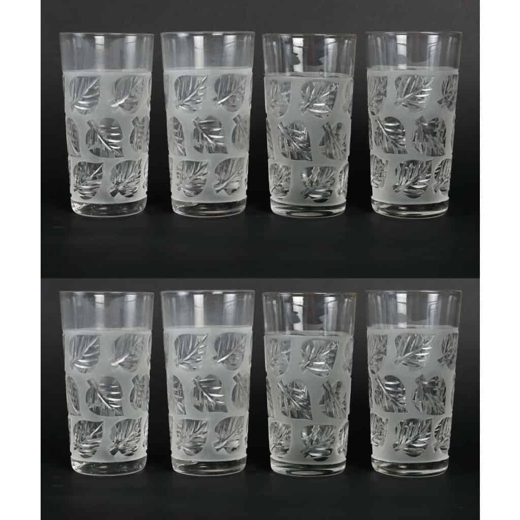 8 verres Baccarat, XIXème siècle | Biron ||||||||