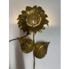 1970′ Applique Au Tournesol Laiton Patiné Signée P.MAS-ROSSI H 64 cm | Biron |||||||||||