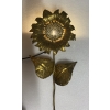 1970′ Applique Au Tournesol Laiton Patiné Signée P.MAS-ROSSI H 64 cm | Biron 1970′ Applique Au Tournesol Laiton Patiné Signée P.MAS-ROSSI H 64 cm