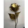 1970′ Applique Au Tournesol Laiton Patiné Signée P.MAS-ROSSI H 64 cm | Biron 1970′ Applique Au Tournesol Laiton Patiné Signée P.MAS-ROSSI H 64 cm