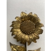 1970′ Applique Au Tournesol Laiton Patiné Signée P.MAS-ROSSI H 64 cm | Biron 1970′ Applique Au Tournesol Laiton Patiné Signée P.MAS-ROSSI H 64 cm