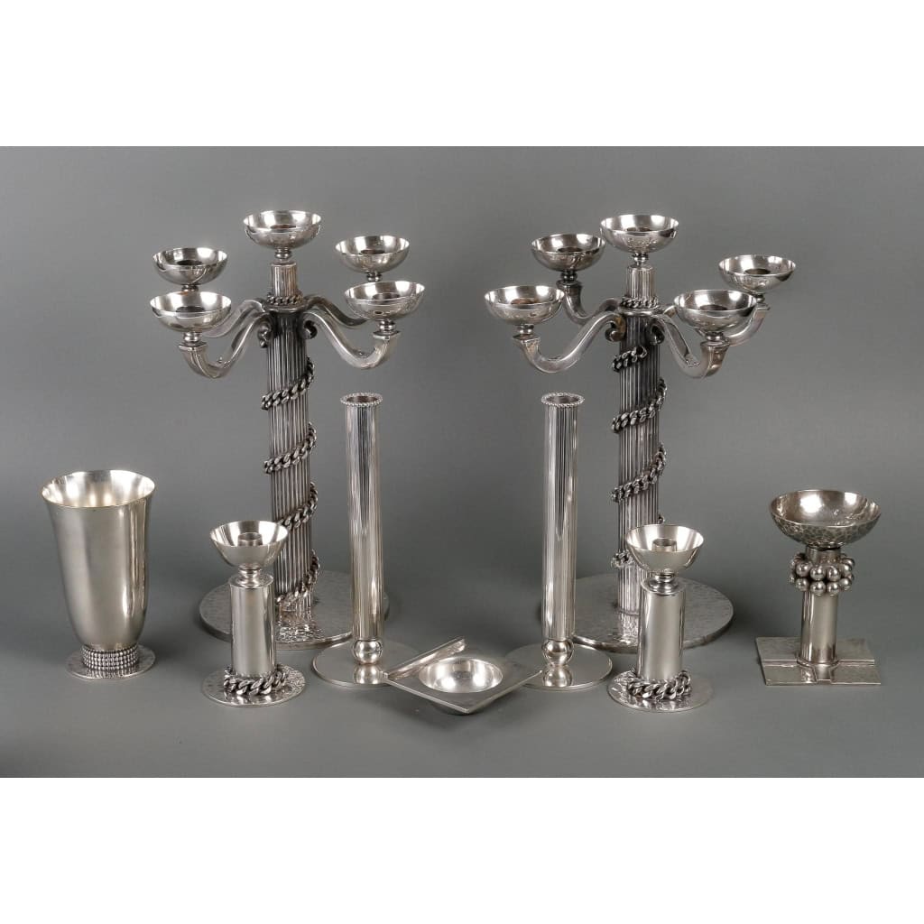 Ensemble d'argenterie Jean Despres ||