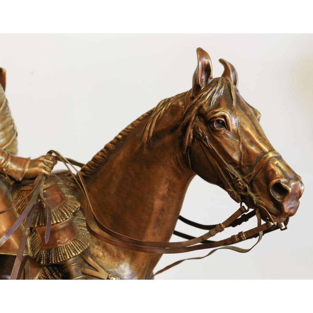 Napoléon sur cheval, par Morisse Louis-Marie | Biron Napoléon sur cheval, par Morisse Louis-Marie