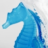 Vase « Poséidon » en cristal blanc et bleu électrique de LALIQUE FRANCE | Biron Vase "Poséidon" en cristal blanc et bleu électrique de LALIQUE FRANCE