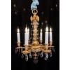 Lustre en bronze ciselé et doré de style Révolutionnaire XIXème siècle | Biron Lustre en bronze ciselé et doré de style Révolutionnaire XIXème siècle