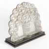 Fronton « Panier de Fleurs » verre blanc miroité de René LALIQUE | Biron Fronton "Panier de Fleurs" verre blanc miroité de René LALIQUE