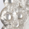 Fronton « Panier de Fleurs » verre blanc miroité de René LALIQUE | Biron Fronton "Panier de Fleurs" verre blanc miroité de René LALIQUE