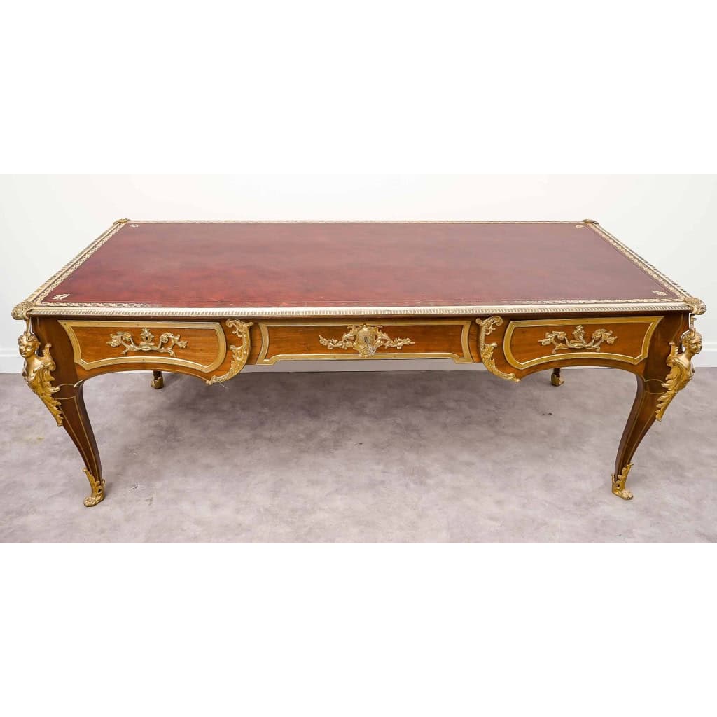 Bureau de Ministre, style Régence, fin XIXème, début XXème siècle | Biron Bureau de Ministre, style Régence, fin XIXème, début XXème siècle