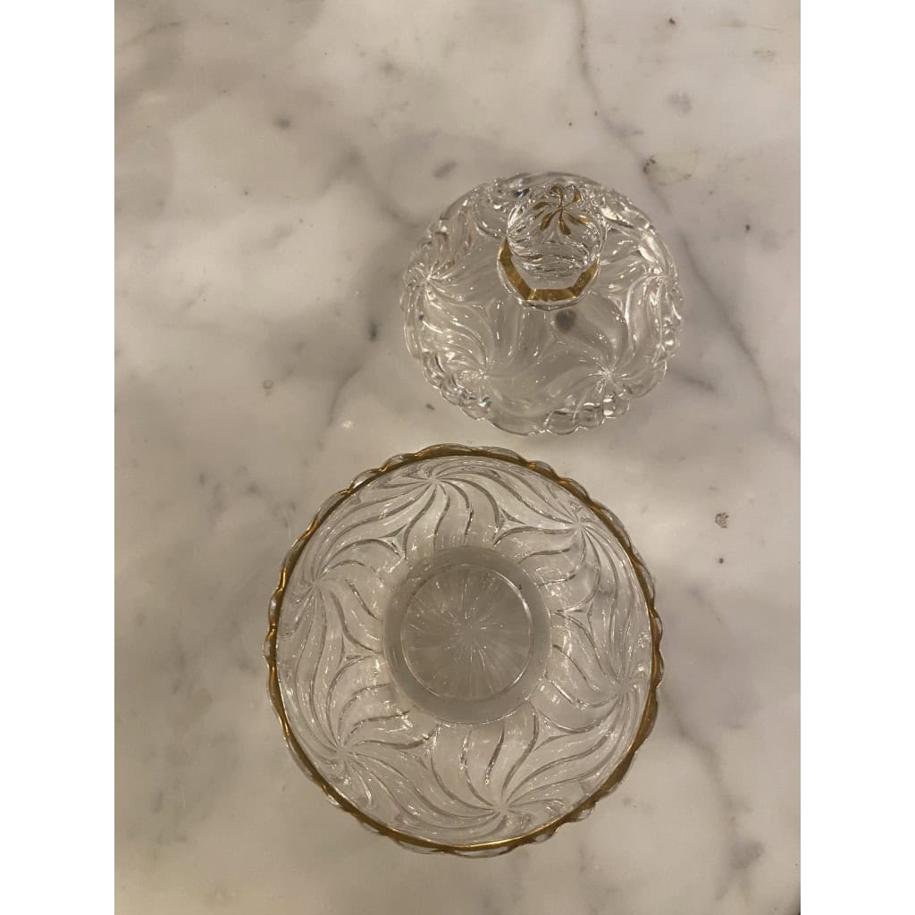1900′ Service De Nuit Baccarat Signé 6 Piéces Avec Dorure 6