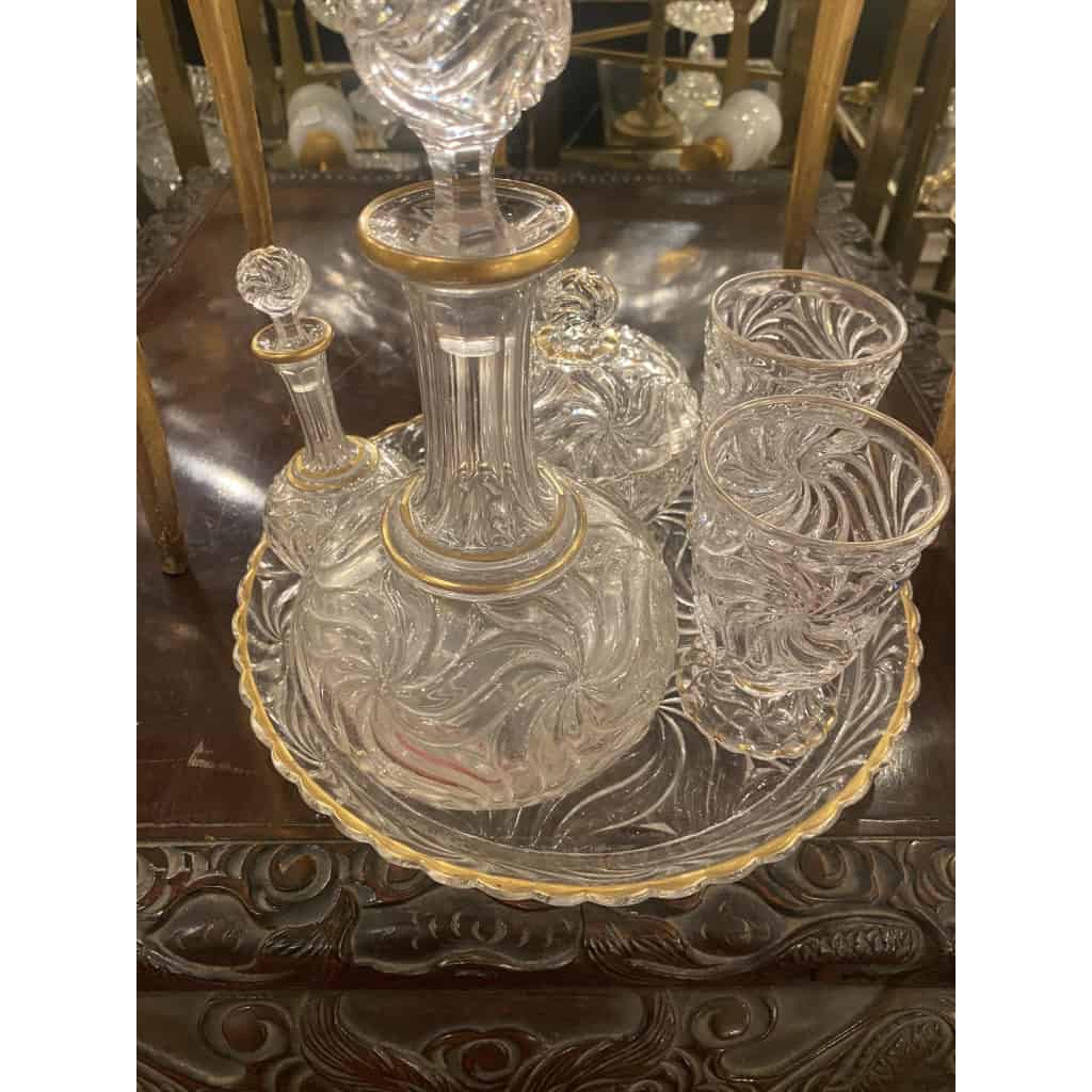 1900′ Service De Nuit Baccarat Signé 6 Piéces Avec Dorure 10