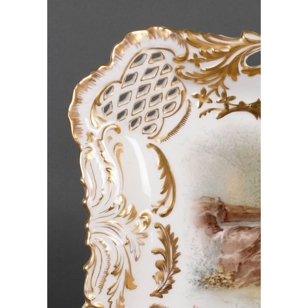 2 plats XIXème, style Sèvres