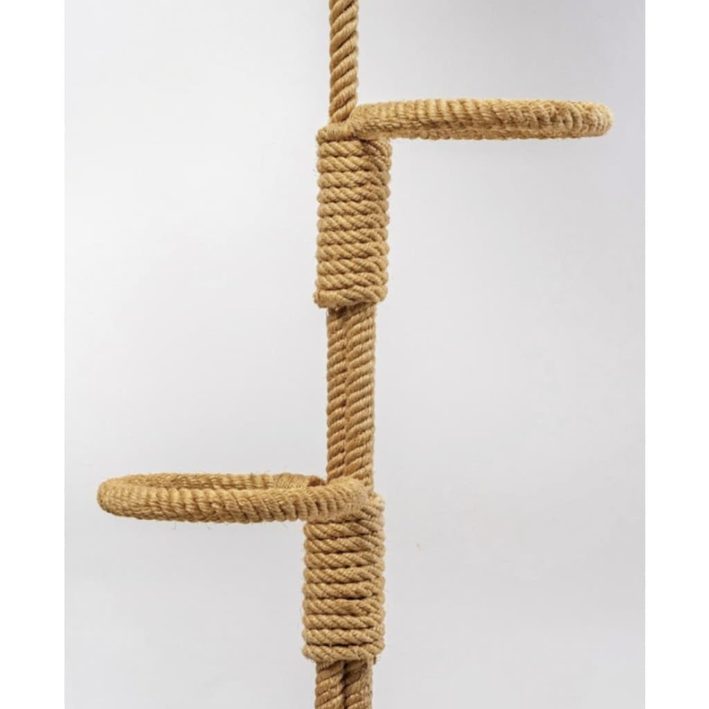 1950 Lampadaire en corde par Adrien Audoux & Frida Minet | Biron 1950 Lampadaire en corde par Adrien Audoux & Frida Minet