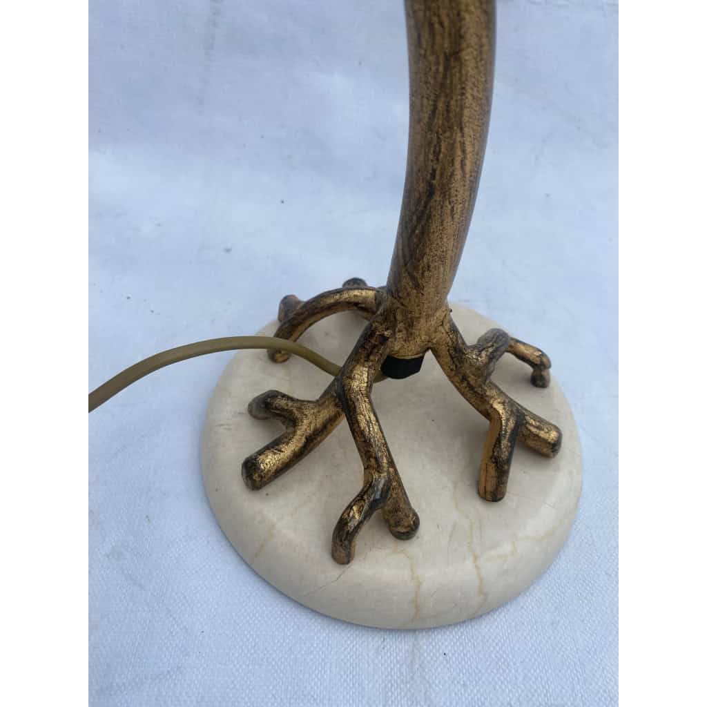 1970/80′ Lampe Decor Vegetal En Metal Doré Signée Banci | Biron 1970/80′ Lampe Decor Vegetal En Metal Doré Signée Banci
