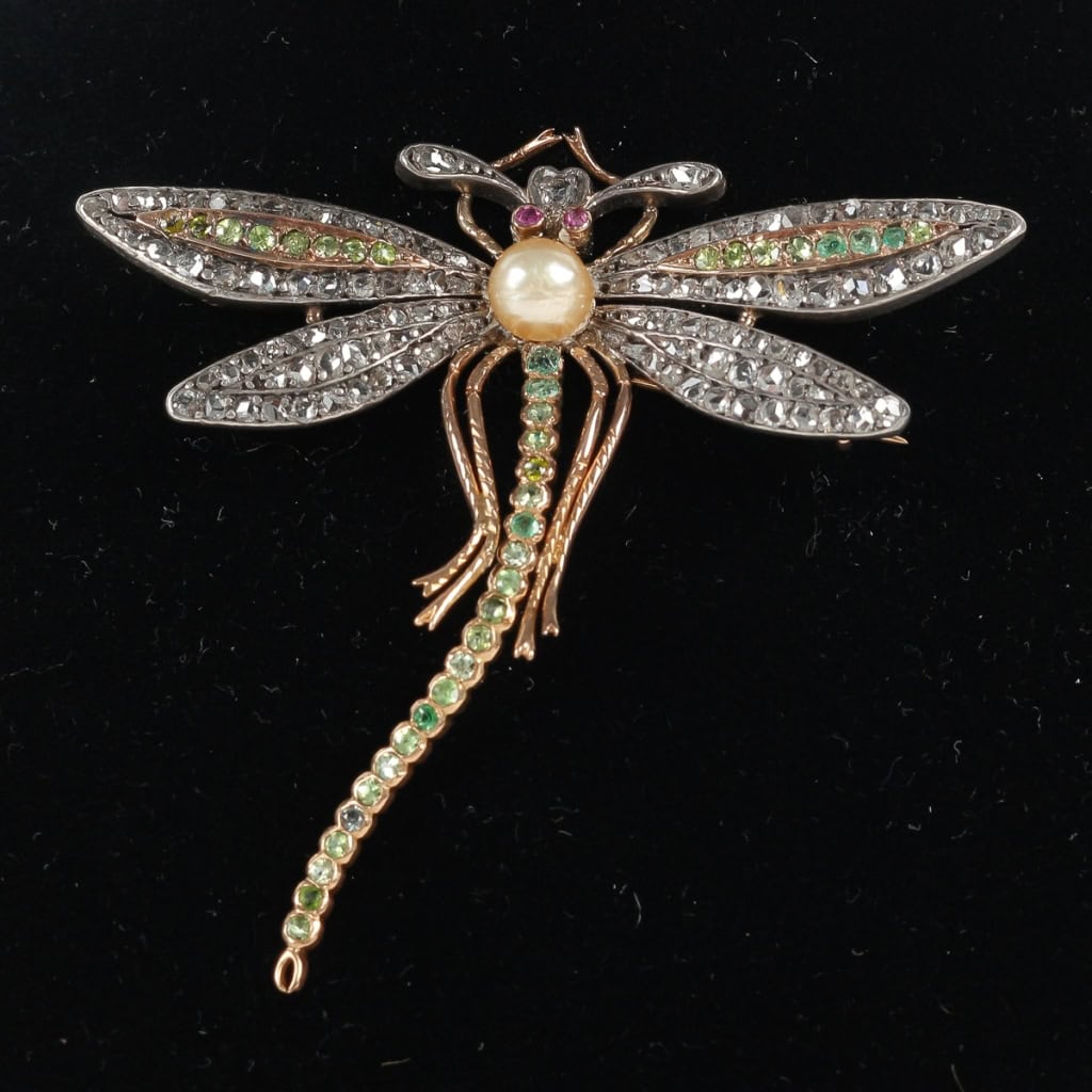 Broche Libellule en or 18k | Biron Broche Libellule en or 18k
