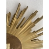 1970′ Miroir Soleil Ovale, Résine Dorée | Biron 1970′ Miroir Soleil Ovale, Résine Dorée