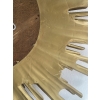 1970′ Miroir Soleil Ovale, Résine Dorée | Biron 1970′ Miroir Soleil Ovale, Résine Dorée