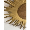 1970′ Miroir Soleil Ovale, Résine Dorée | Biron 1970′ Miroir Soleil Ovale, Résine Dorée