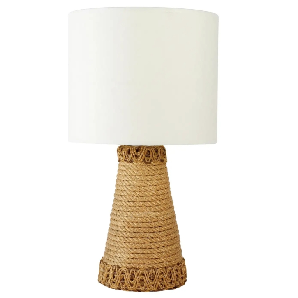 1950 Lampe de table en corde d’Audoux Minet | Biron |||||
