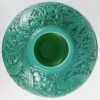 Vase « Aras » verre vert jade multicouches patiné gris de René LALIQUE | Biron Vase "Aras" verre vert jade multicouches patiné gris de René LALIQUE