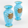 Paire de vases en opaline, XIXème siècle | Biron Paire de vases en opaline, XIXème siècle