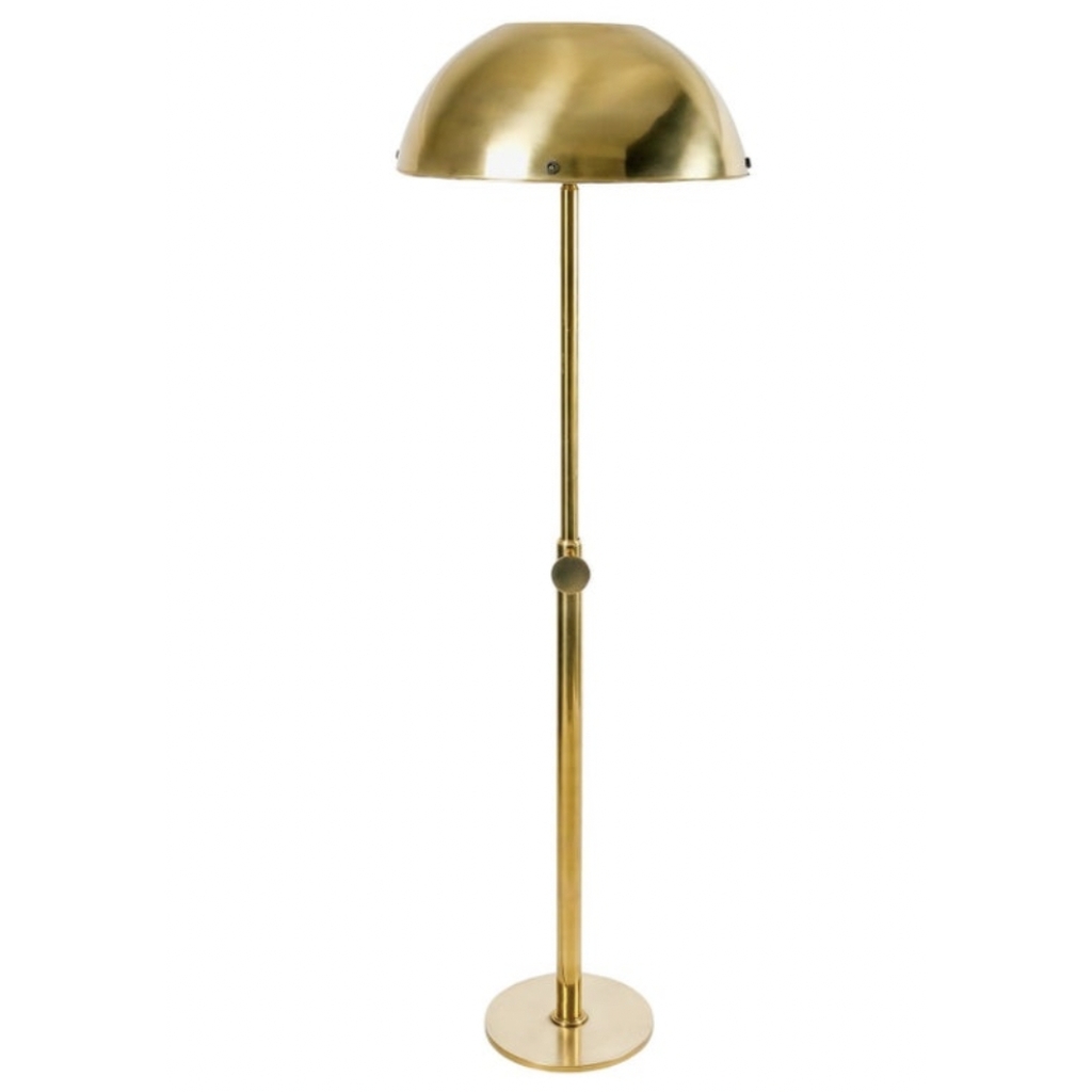 1970 Lampadaire en laiton de Florian Schulz | Biron 1970 Lampadaire en laiton de Florian Schulz