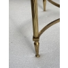 1950/70 Table Basse Ou Bout De Canapé Bronze Doré Maison Jansen Ou Maison Charles Ou Maison Bagués Plateau Marbre Vert De Mer Avec Entretoise 14