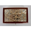 Coffret Boîte « Monnaie du Pape » verre blanc patiné sépia et bois de René LALIQUE | Biron Coffret Boîte "Monnaie du Pape" verre blanc patiné sépia et bois de René LALIQUE