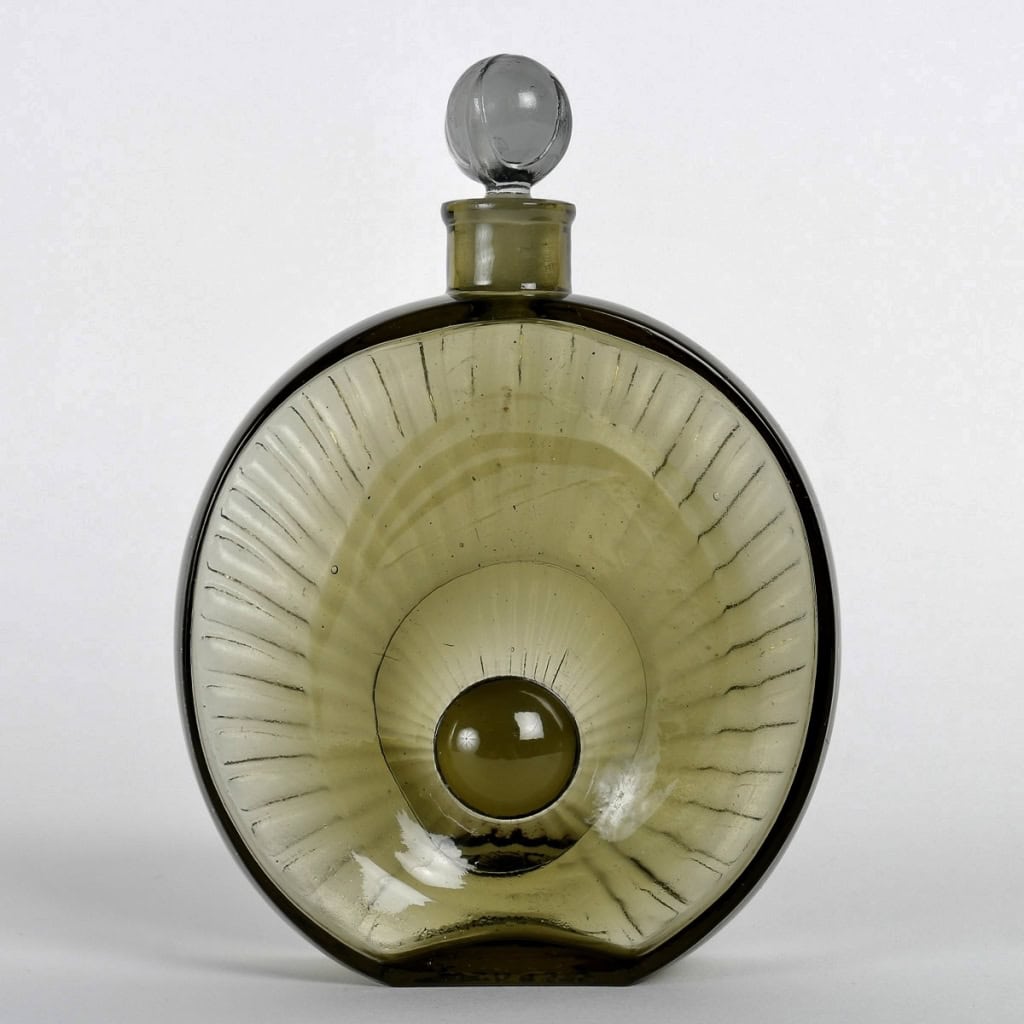 Flacon Prototype « Le Perle Noire » verre fumé de René LALIQUE pour Forval | Biron Flacon Prototype "Le Perle Noire" verre fumé de René LALIQUE pour Forval