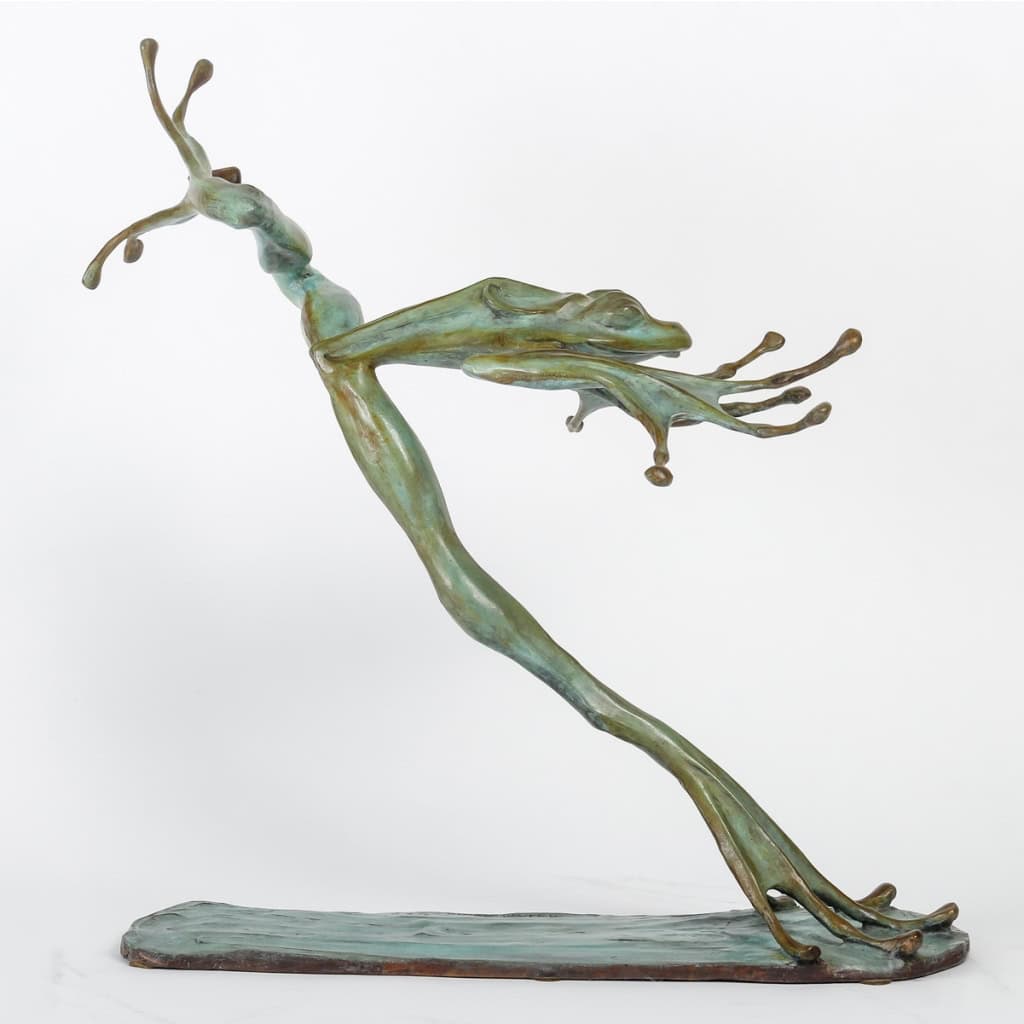 L’aviatrice, sculpture en bronze à cire perdue de Hadrien David | Biron L'aviatrice, sculpture en bronze à cire perdue de Hadrien David