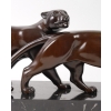 Couple de panthères en bronze, Alliot Début XXème siècle. | Biron Couple de panthères en bronze, Alliot Début XXème siècle.