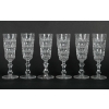 6 flutes à champagne Baccarat, XIXème siècle | Biron ||||||