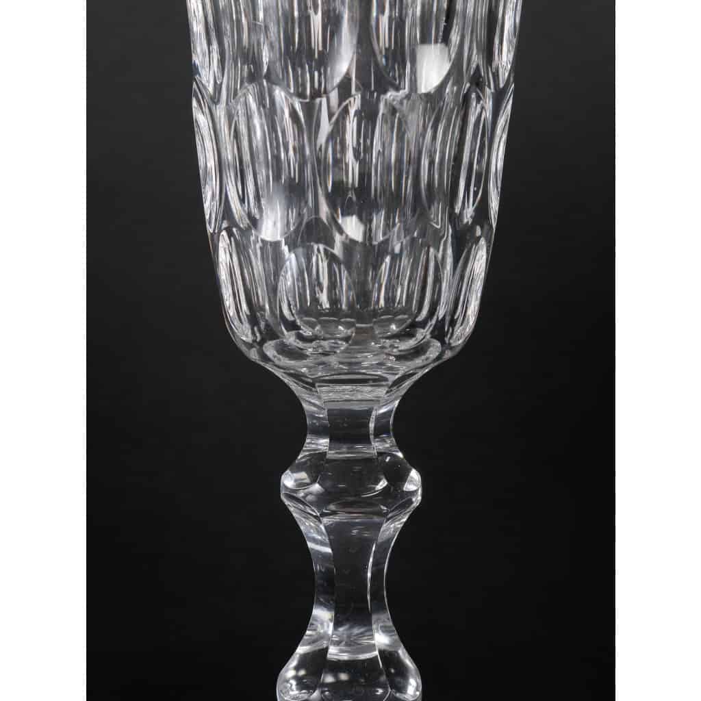 6 flutes à champagne Baccarat, XIXème siècle | Biron 6 flutes à champagne Baccarat, XIXème siècle